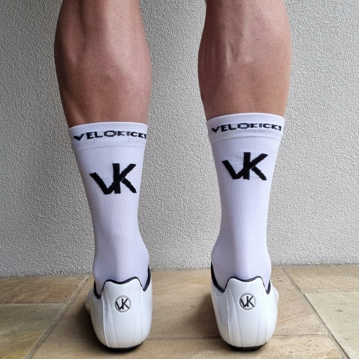 3 x VK socks bundle - white-Cycling Sock-VeloKicks-VeloKicks