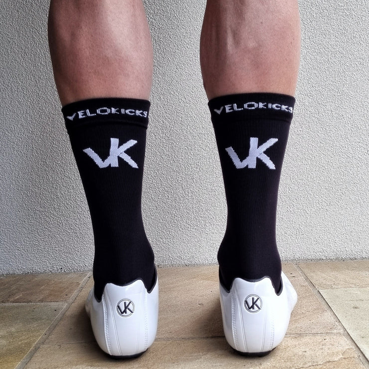 VeloKicks socks - black-Cycling Sock-VeloKicks-VeloKicks