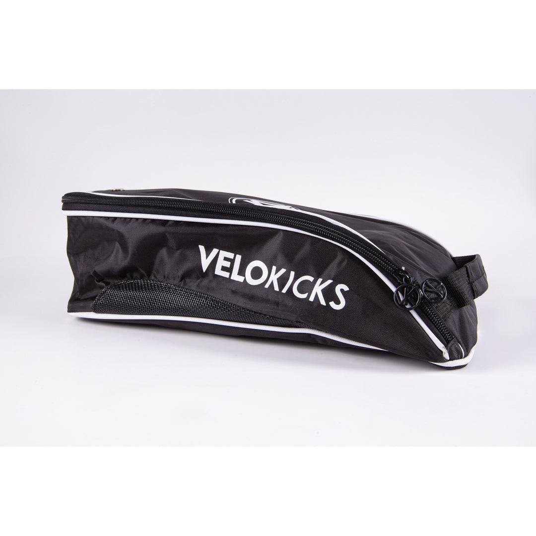 VeloKicks Blanco Dials - white road cycling shoes